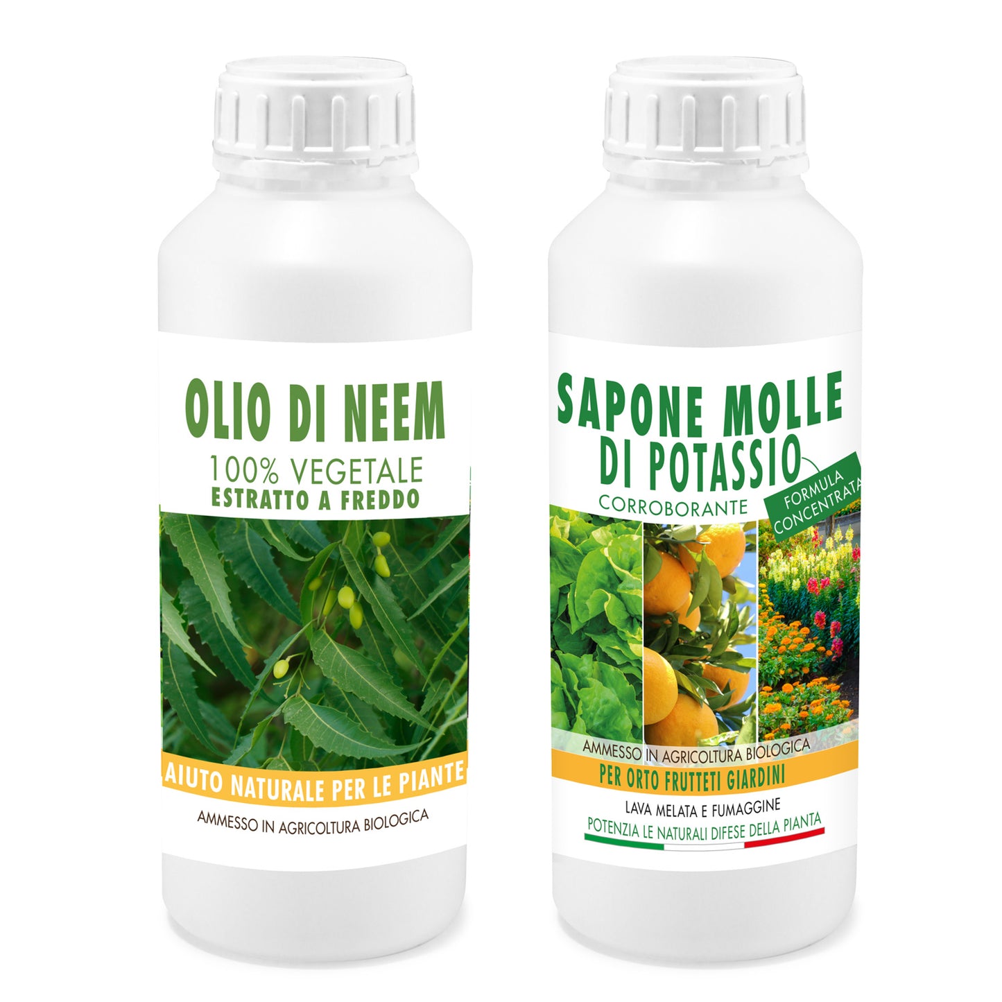 Sapone Molle di Potassio 1L + Olio di Neem 1L