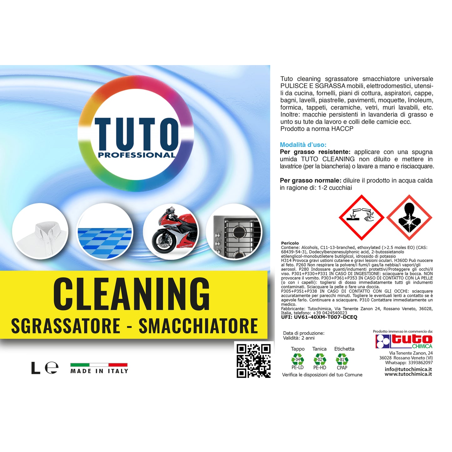Tuto cleaning sgrassatore concentrato