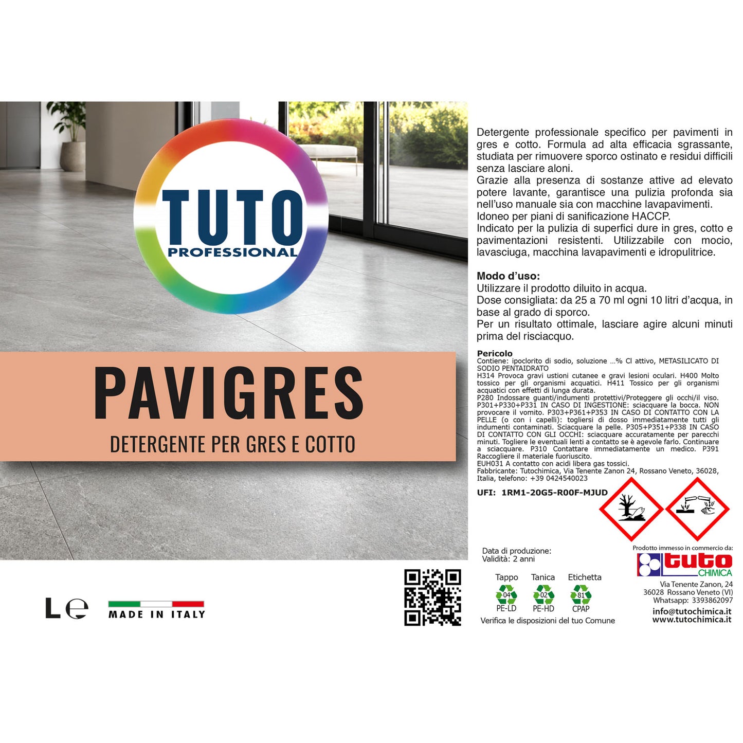 Tuto Pavigres detergente pavimenti gres e cotto