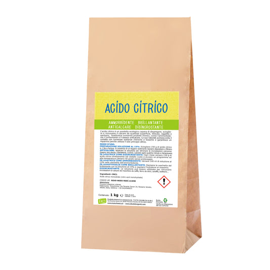 Acido citrico monoidrato 1Kg busta carta