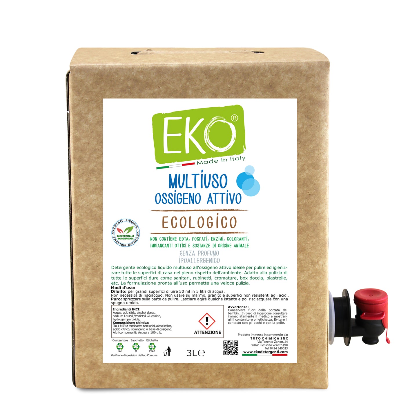 Eko multiuso all’ossigeno attivo ecologico