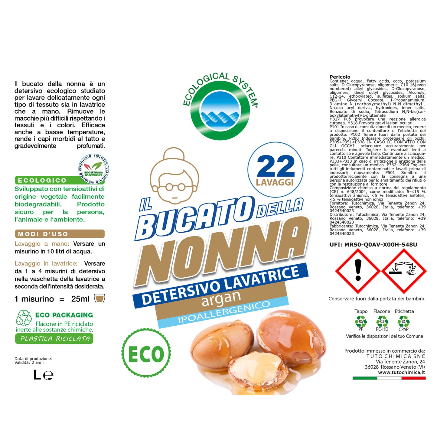 Bucato della nonna detersivo lavatrice