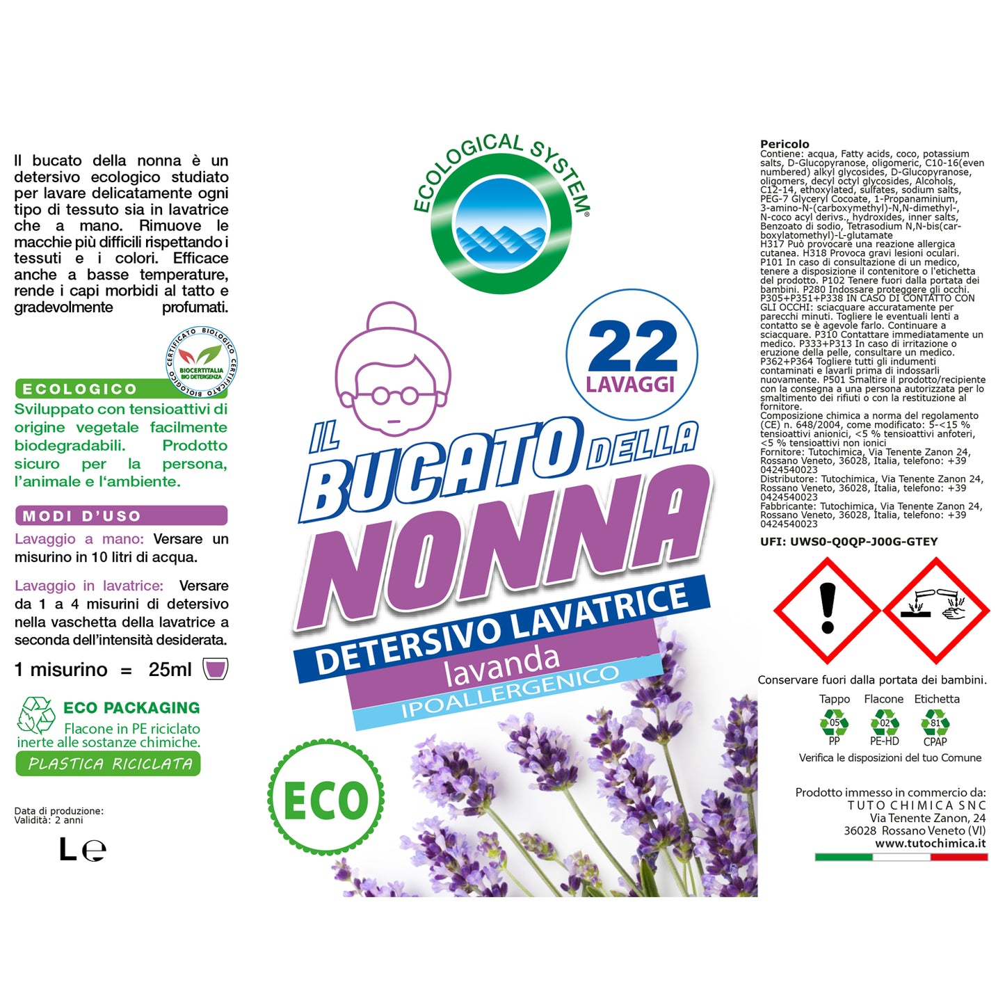 Bucato della nonna detersivo lavatrice