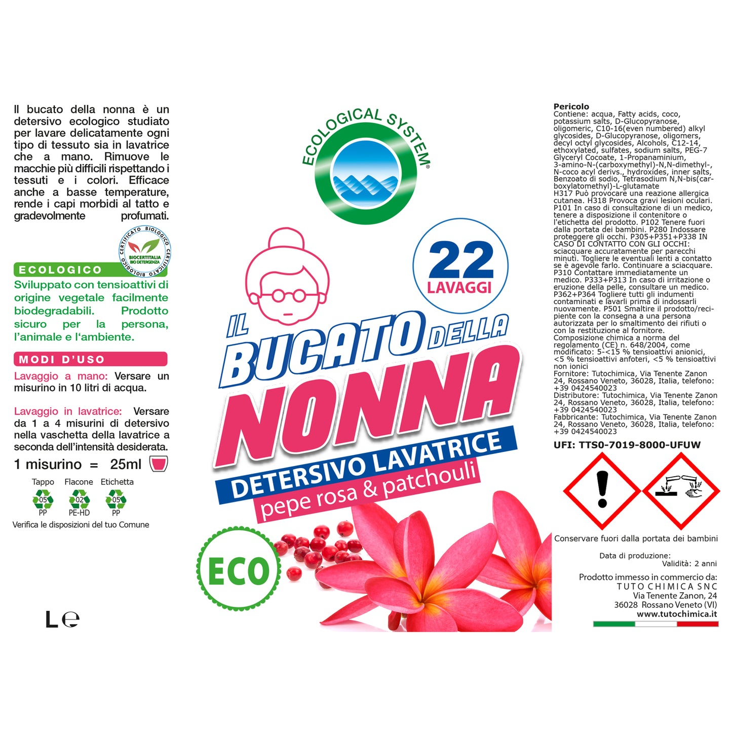 Bucato della nonna detersivo lavatrice