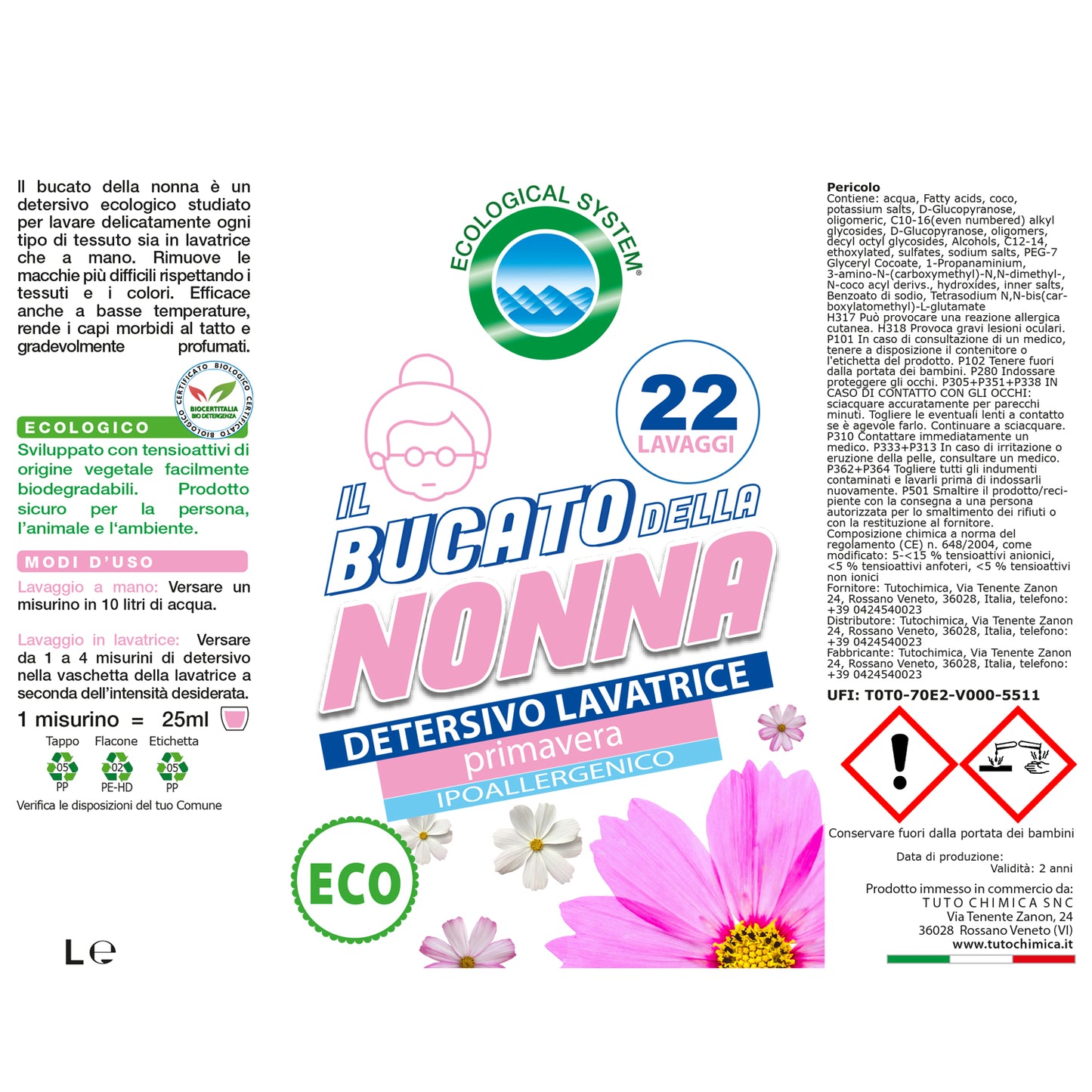 Bucato della nonna detersivo lavatrice