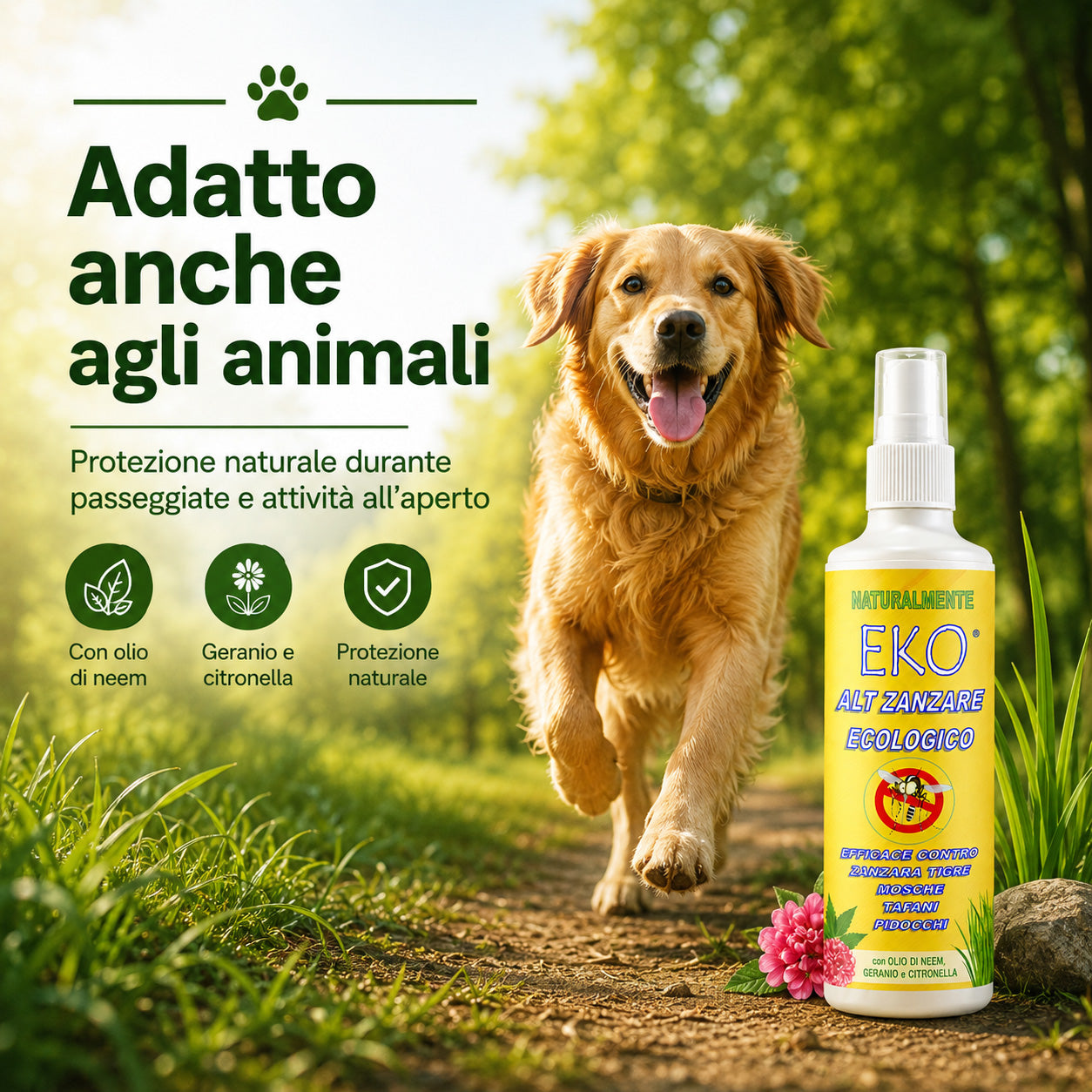 Repellente zanzare ecologico eko alt