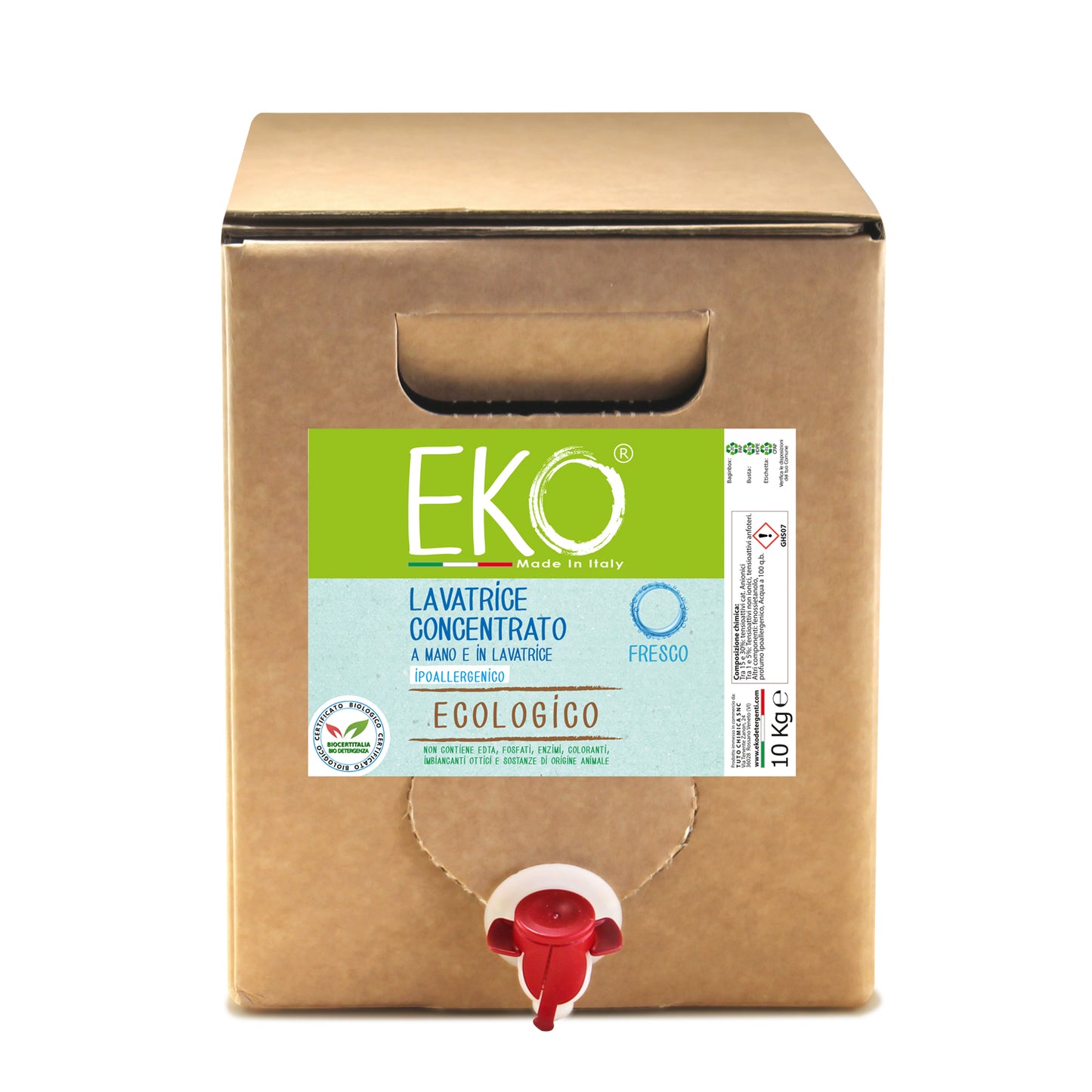 Eko detersivo ecologico lavatrice e  bucato a mano
