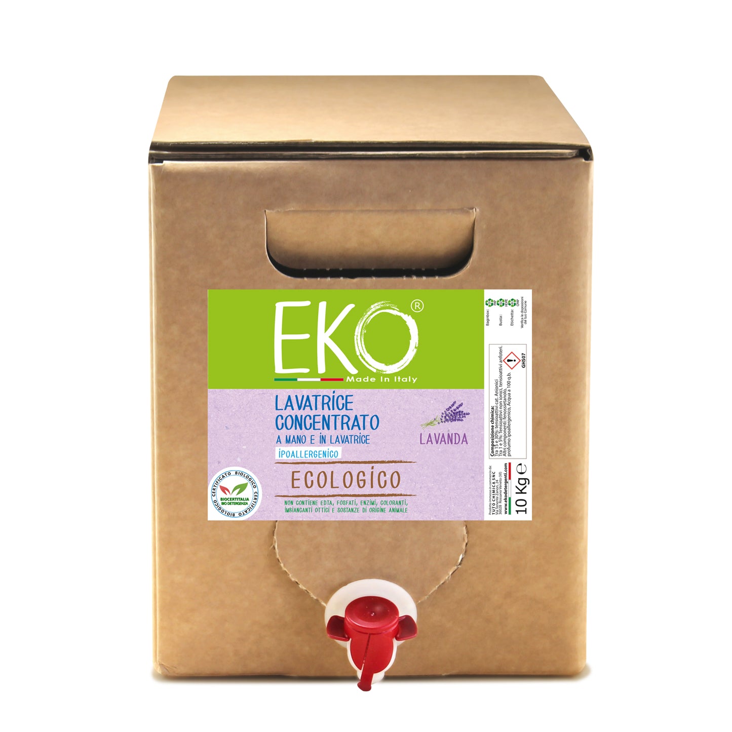 Eko detersivo ecologico lavatrice e  bucato a mano