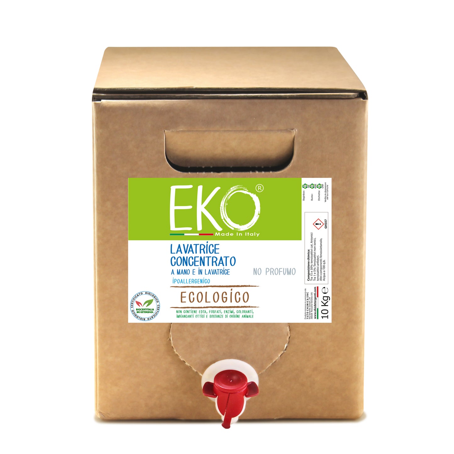 Eko detersivo ecologico lavatrice e  bucato a mano