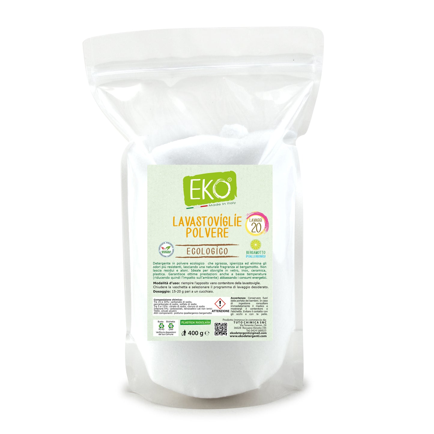 Eko lavastoviglie polvere