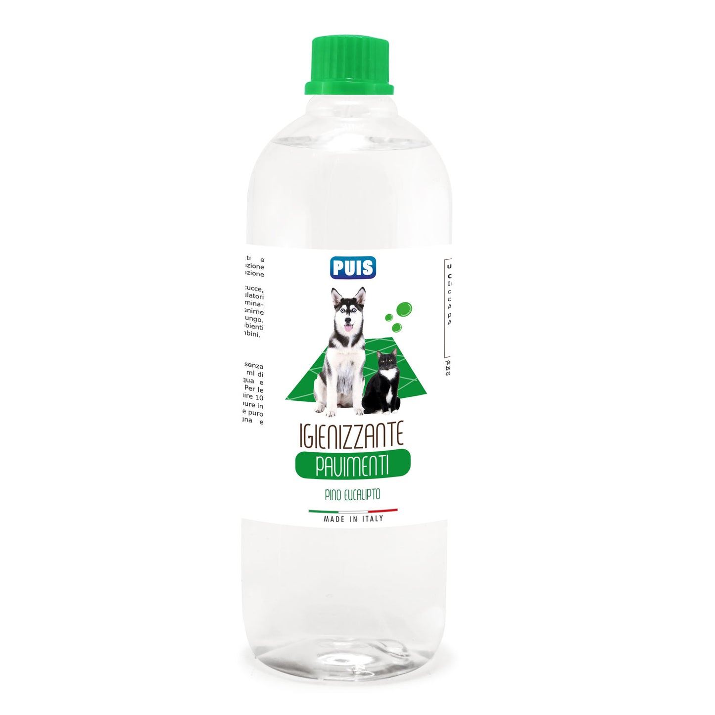 Puis Detergente Igienizzante Pavimenti - Per Animali Domestici, Elimina i Cattivi Odori - Profumo Eucalipto Pino