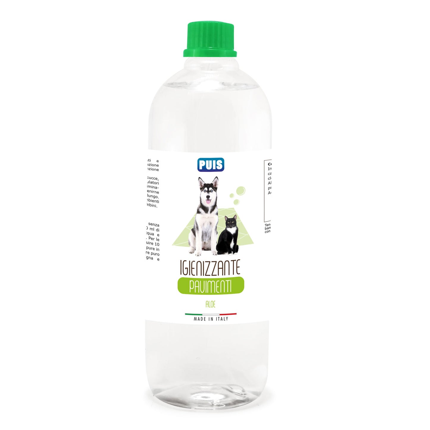 Puis Detergente Igienizzante Pavimenti - Per Animali Domestici, Elimina i Cattivi Odori - Profumo Aloe