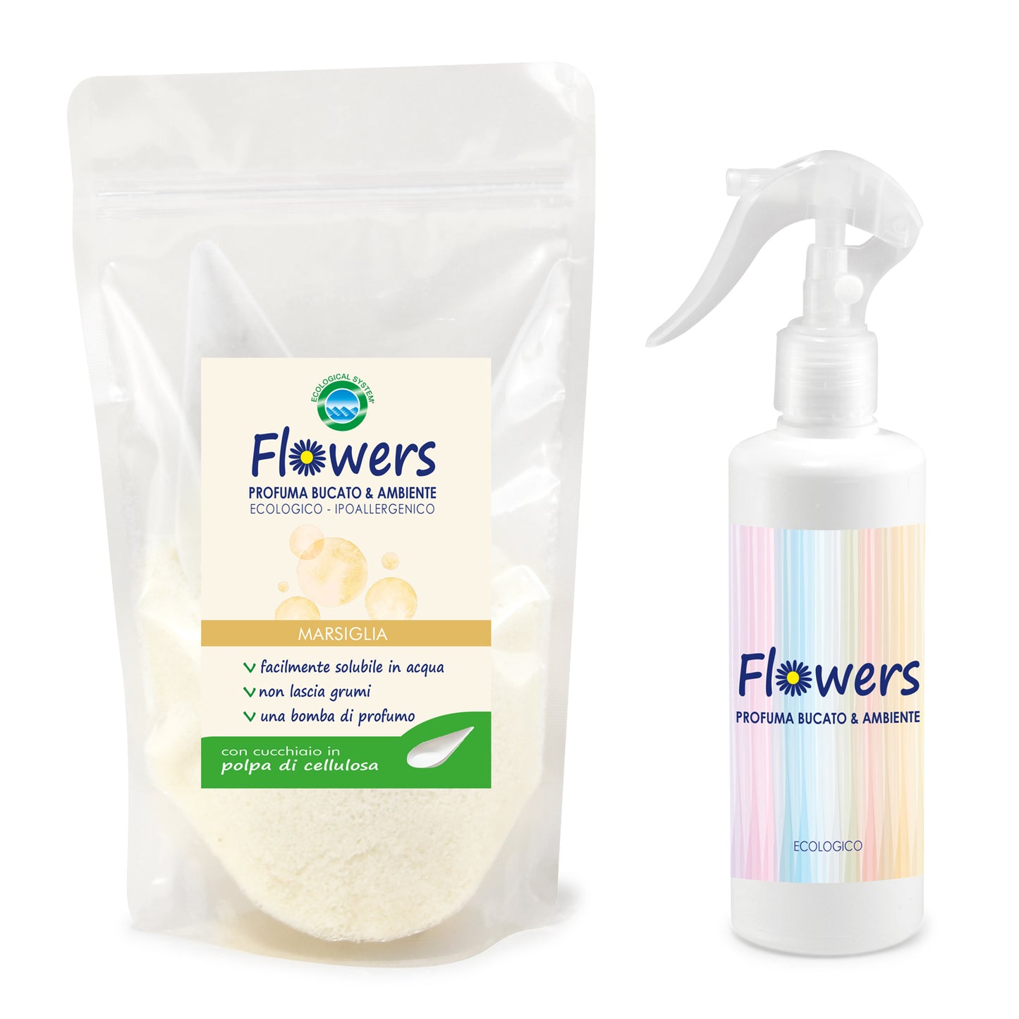 Profuma bucato e ambiente in polvere ecologico Flowers
