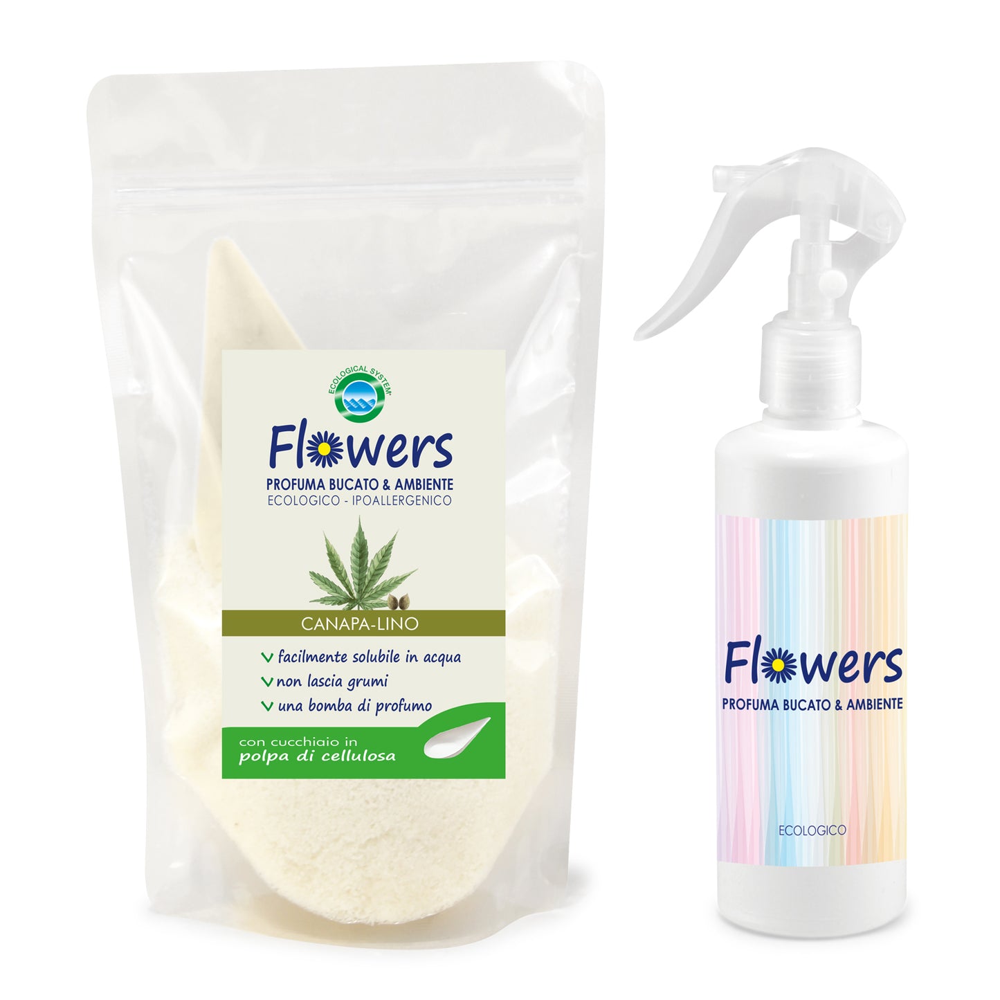 Profuma bucato e ambiente in polvere ecologico Flowers