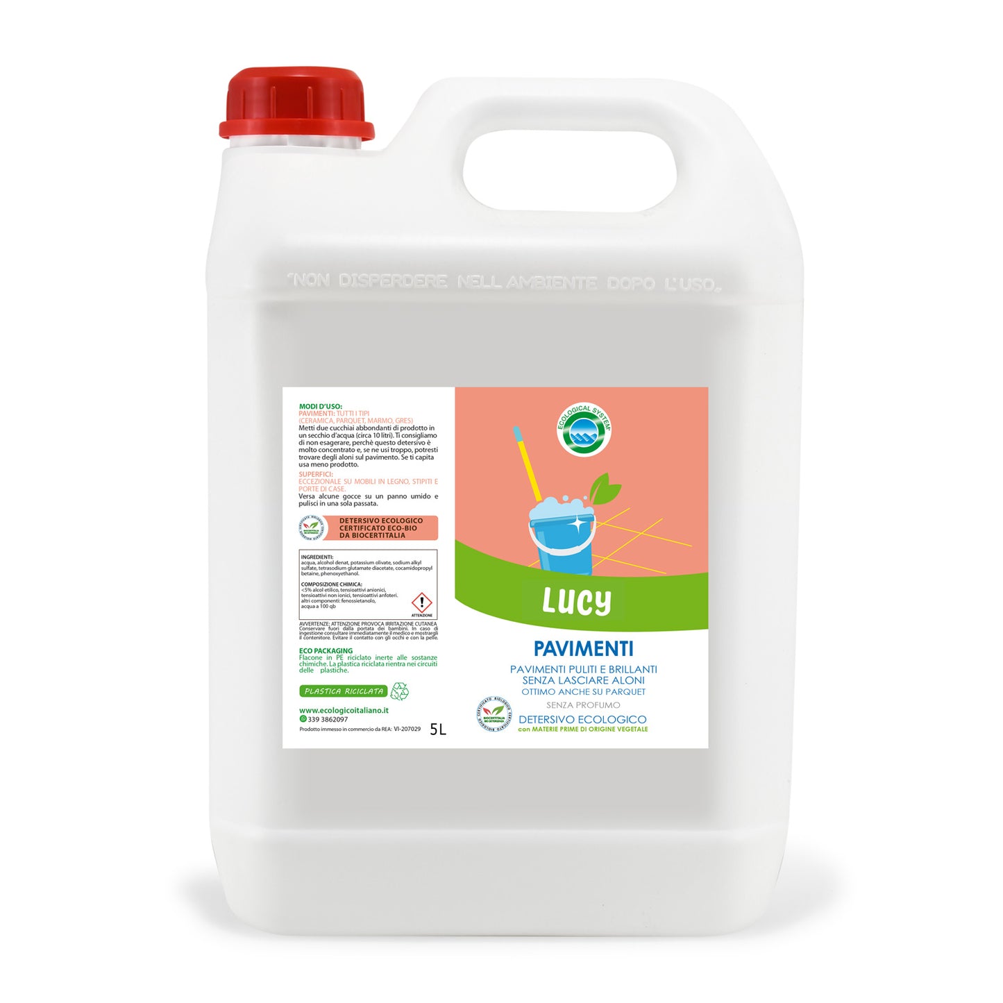 Lucy detersivo pavimenti ecologico
