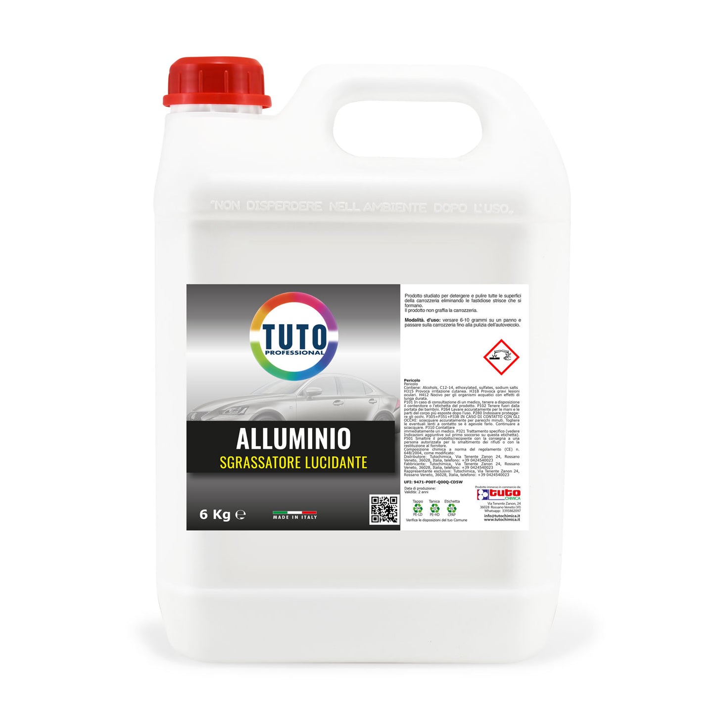 Tuto alluminio sgrassatore lucidante