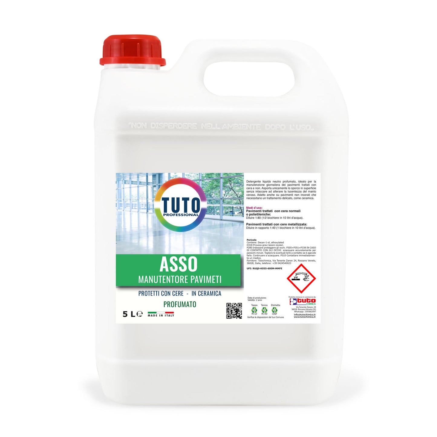 Tuto asso detergente pavimenti trattati 