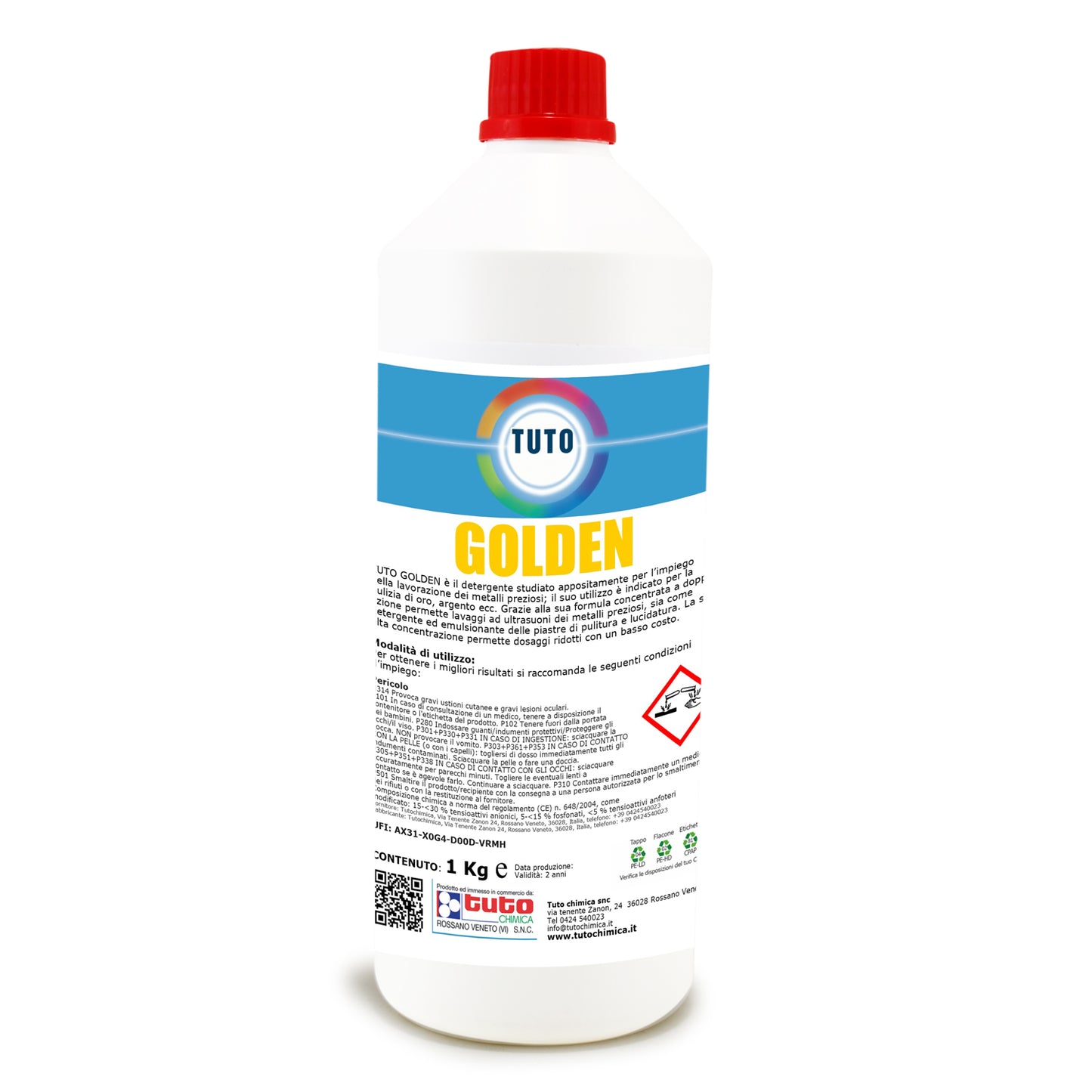 Tuto Golden Detergente Pulizia Oro e Argento