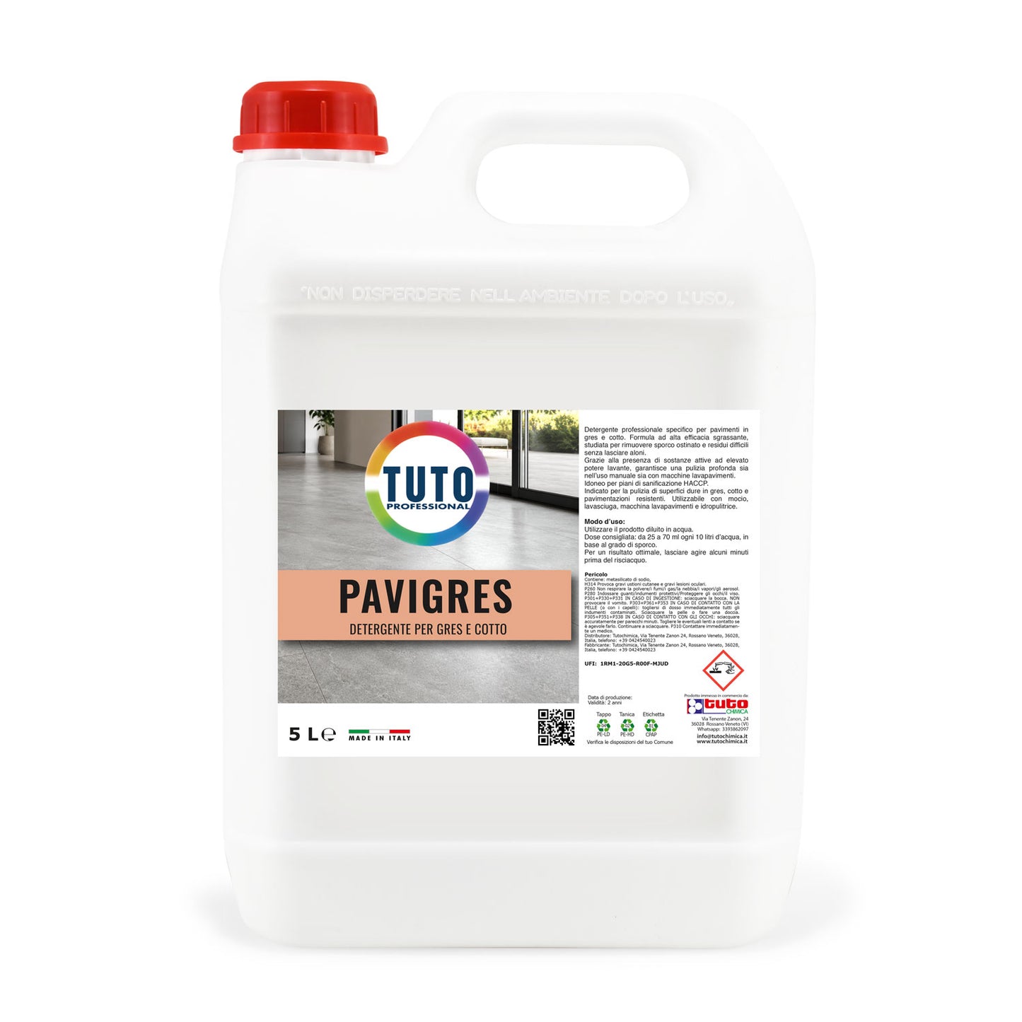 Tuto Pavigres detergente pavimenti gres e cotto